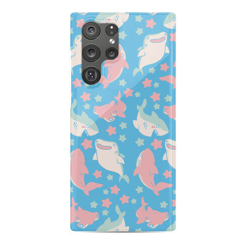 Happy Shark Pattern Phone Case